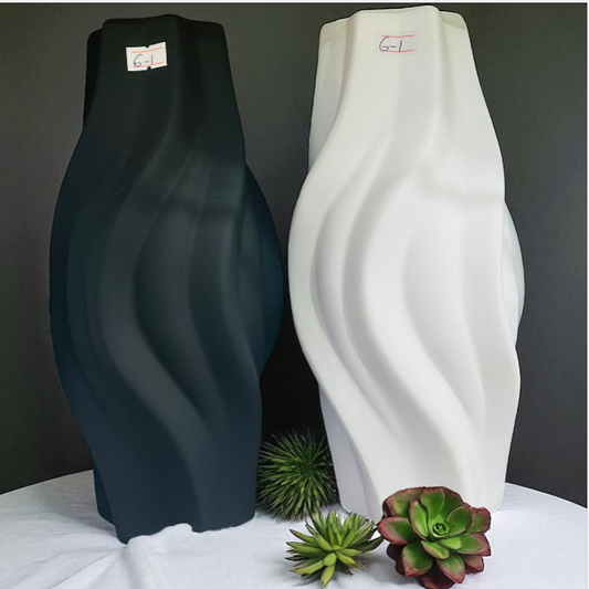 Modern Black & White Decorative Vases - EACH