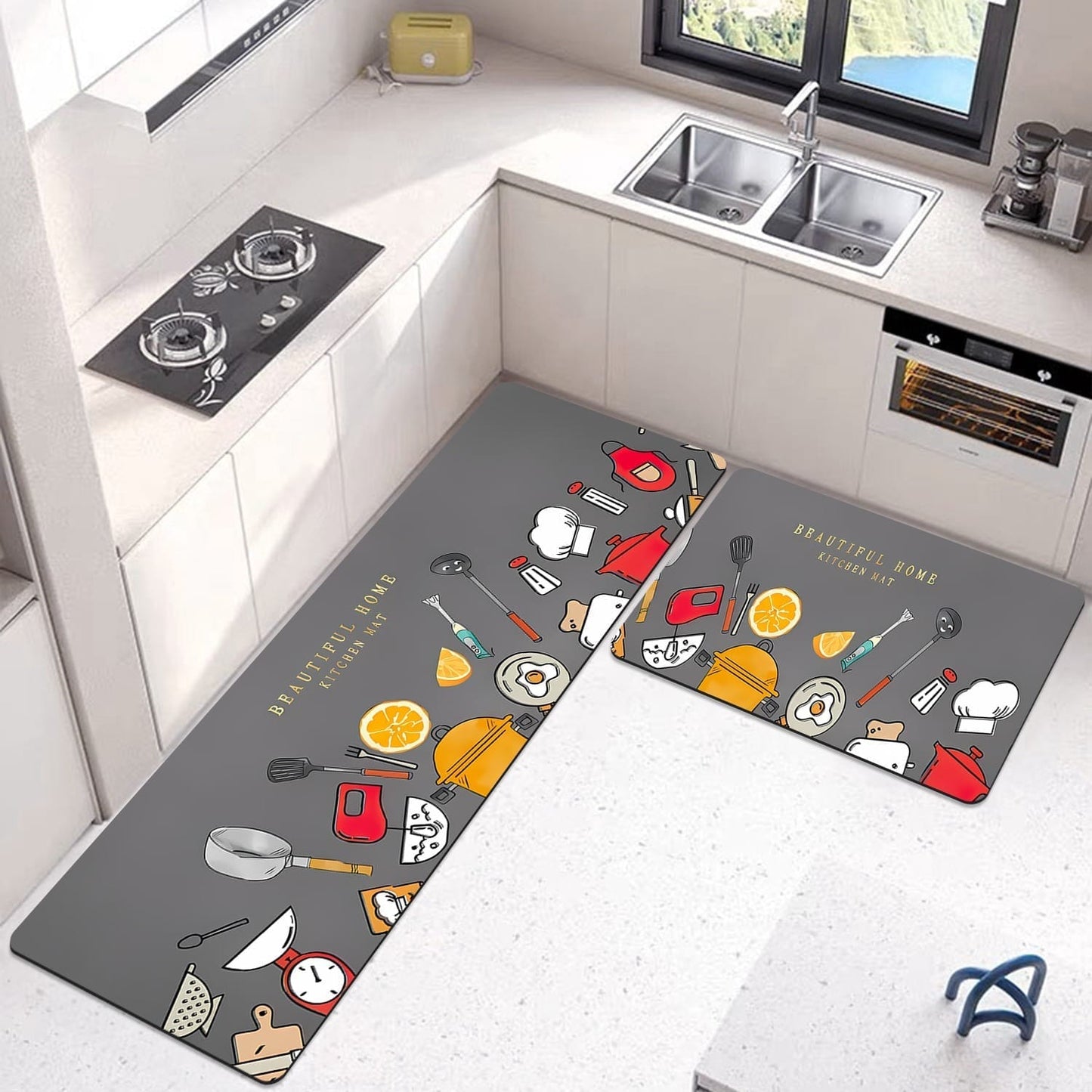 2 Pcs Runner & Mat Set