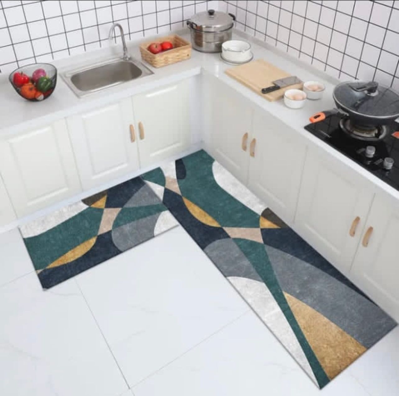 2 Pcs Runner & Mat Set