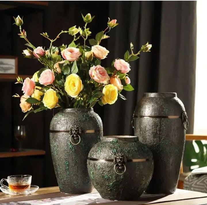Imported Versace Vases - Set of 3