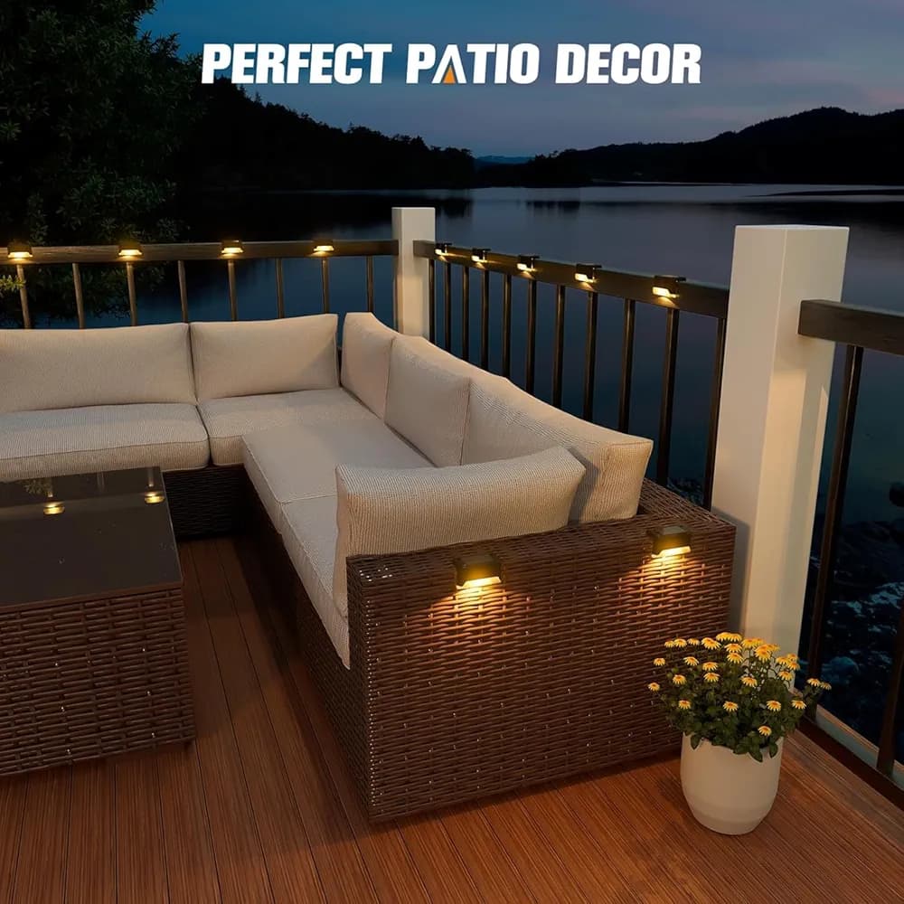 Waterproof Solar Deck fence Lights - (Pack of 2)