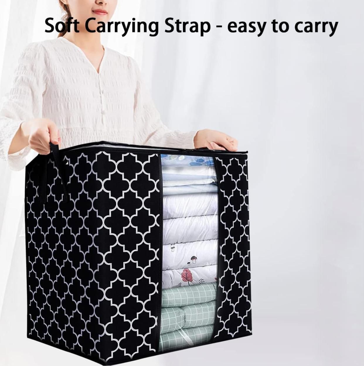 New Black Printed Storage