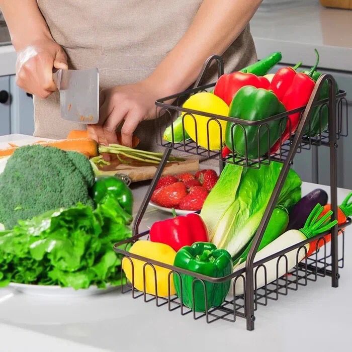 Multi Purpose Two Tier Fruits And Vegetable Basket