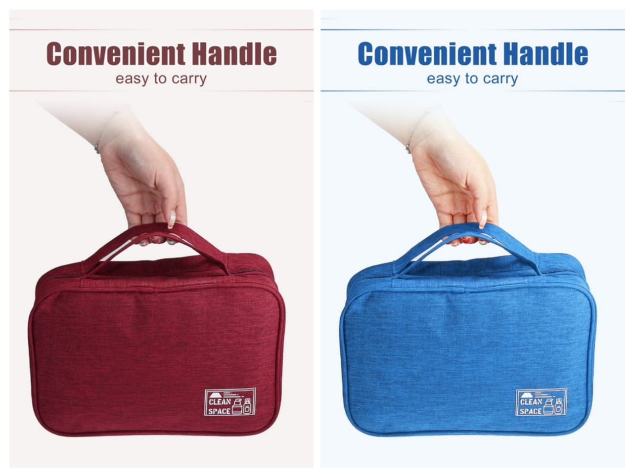 Travel Makeup Bag with Compartments