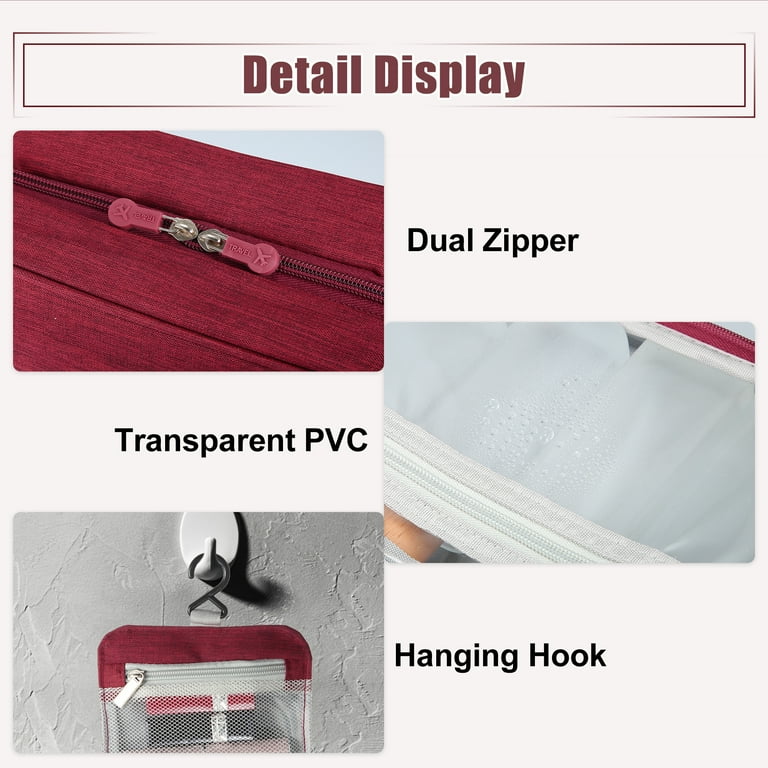 Travel Makeup Bag with Compartments