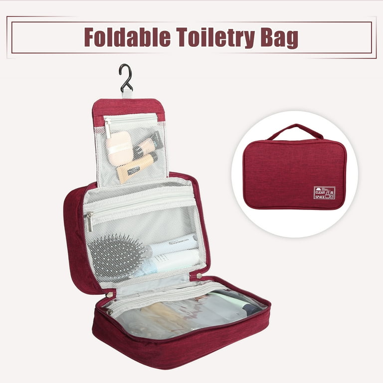 Travel Makeup Bag with Compartments