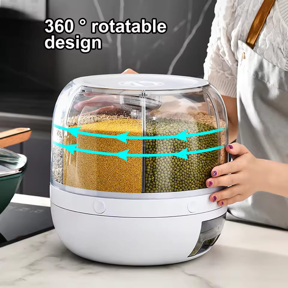 Rotating Grain Organizer - 7 litr - Premium Quality