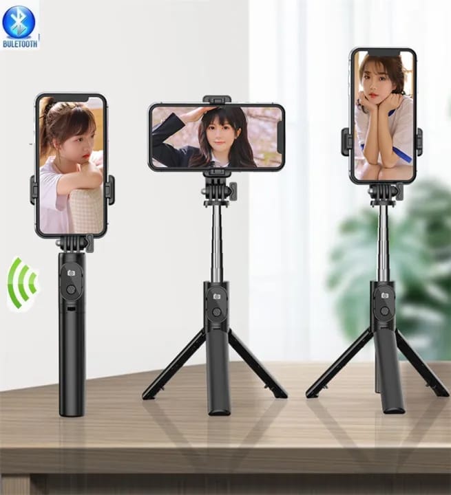 WIRELESS SELFIE STICK BLUETOOTH REMOTE & TRIPOD STAND