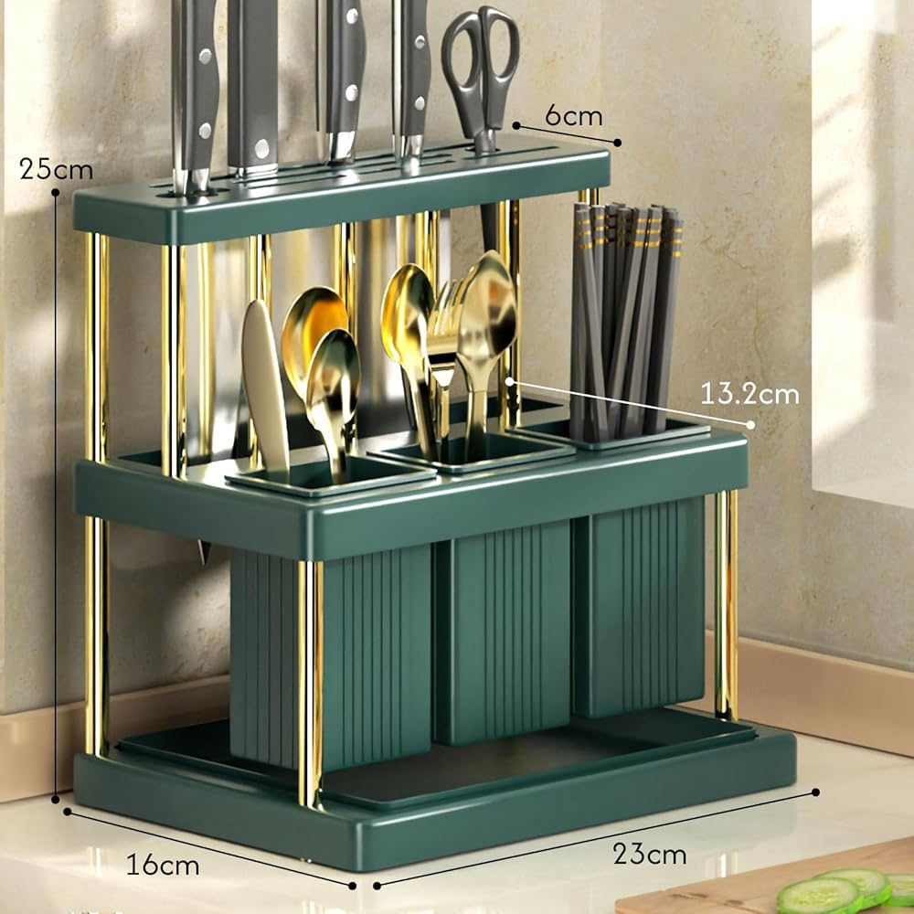 Knife Holder and Utensil Holder Drain Rack