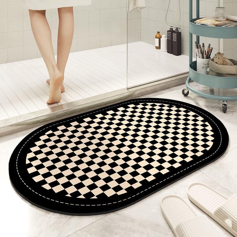 Water Absorbent & Anti Slip Bathroom Mat - High Quality