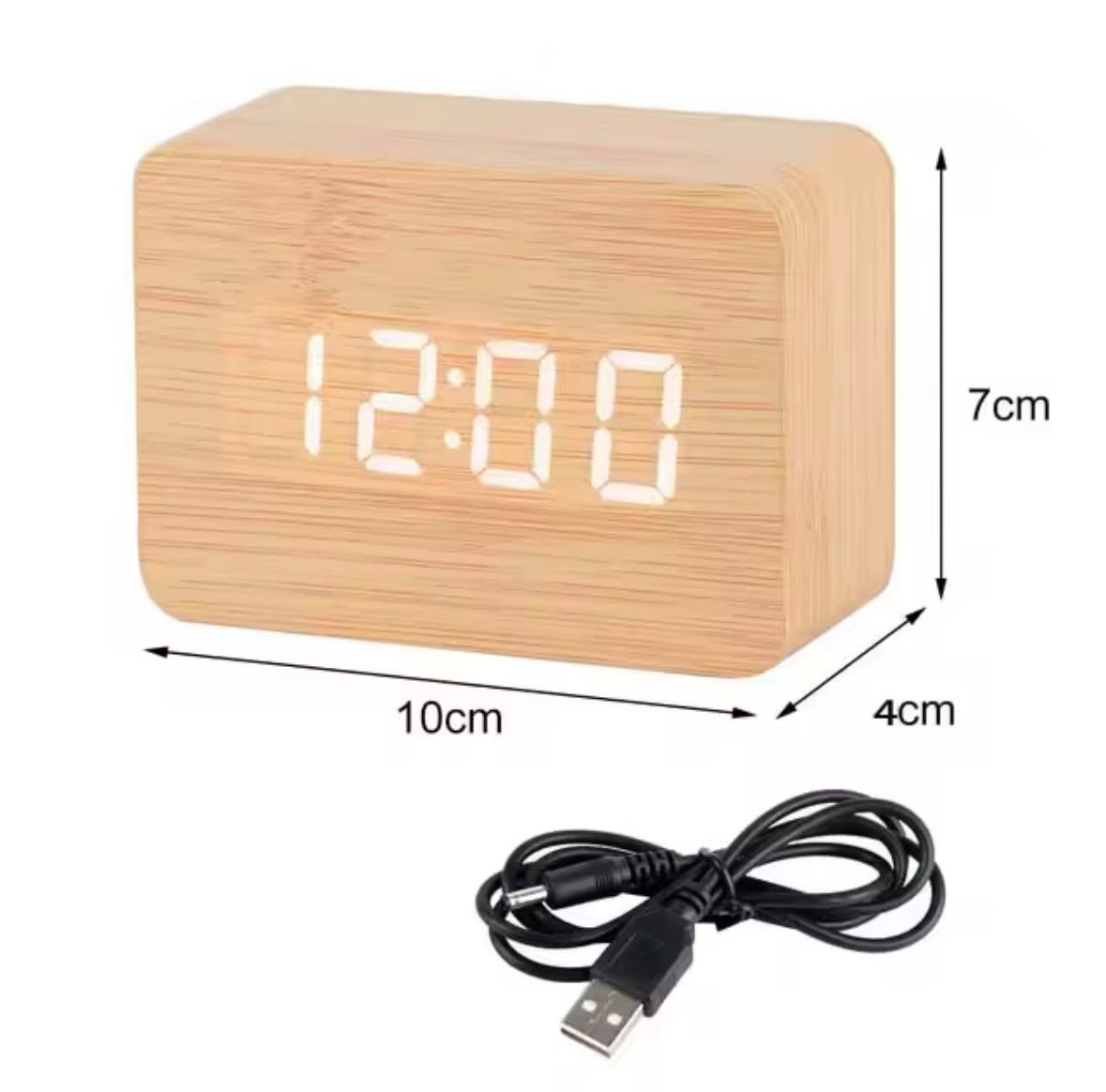 Wooden Digital Desk Clock 🕰
