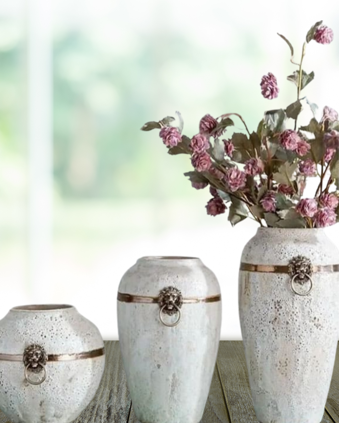 Imported Versace Vases - Set of 3
