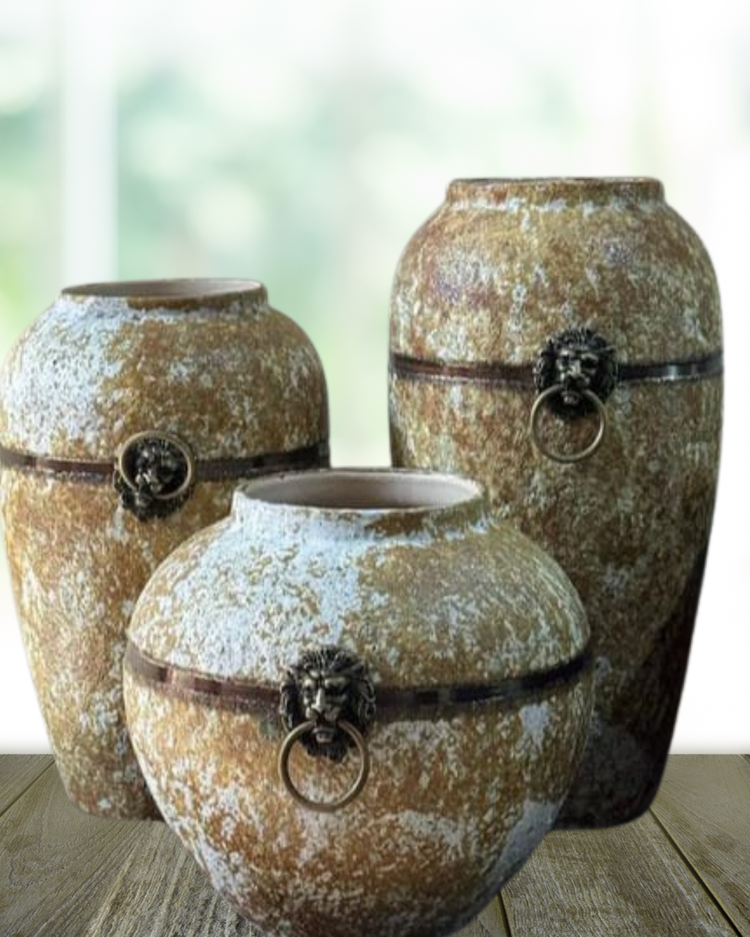Imported Versace Vases - Set of 3