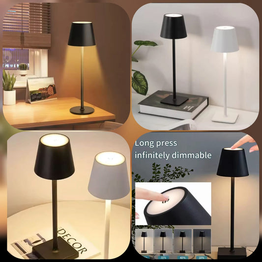 Luxury Metal Rechargeable Tap Lamp - Premium Quality