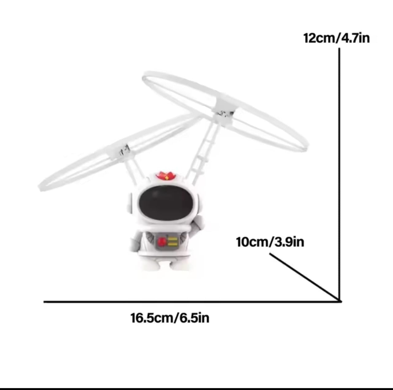 Flying Astronaut Induction Drone with LED Lights