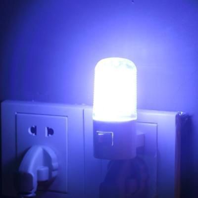 Plug Night Light Bedside Lamp Wall Mounted 4LED Bedroom Lighting Bright Bulb