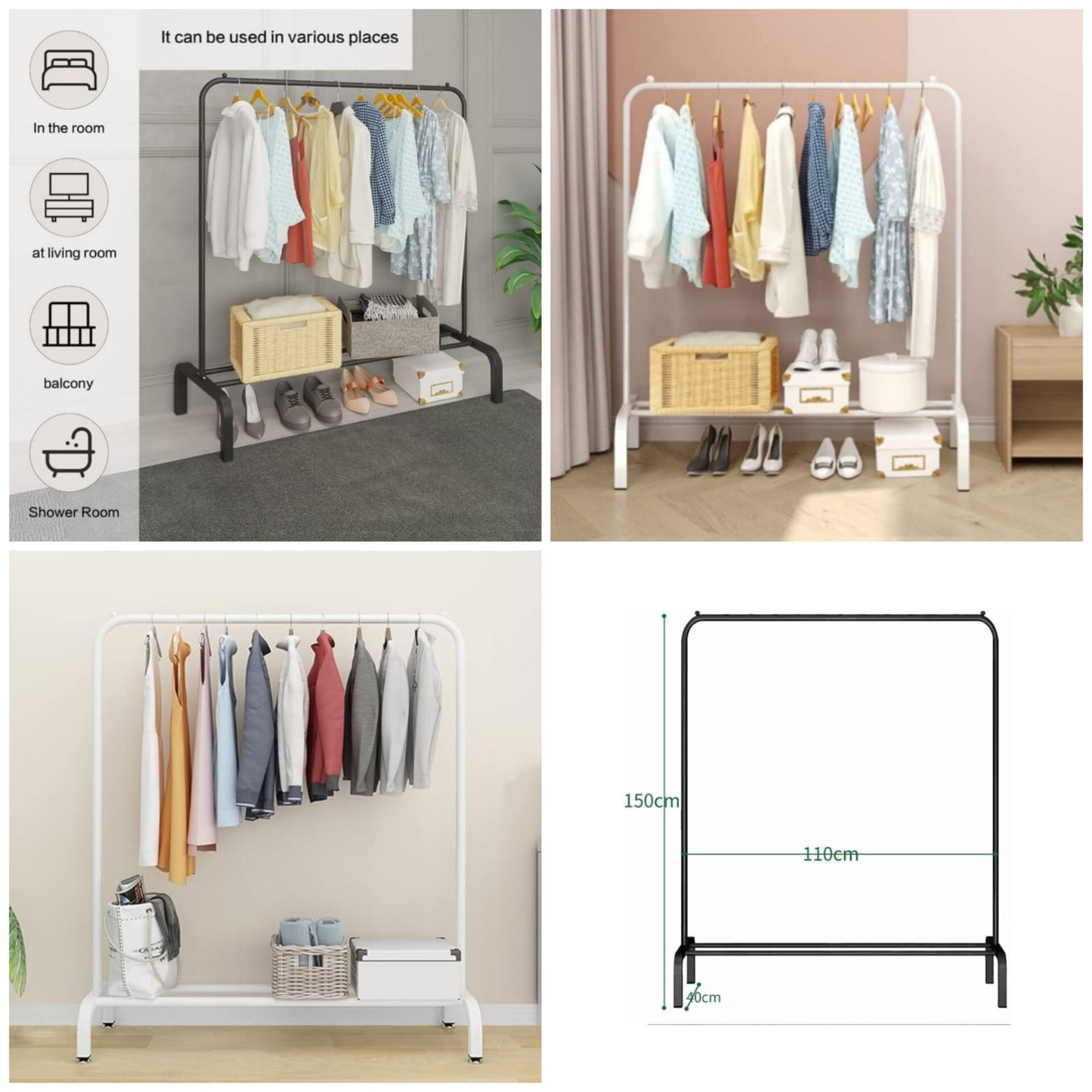 Metal Cloth Stand (Premium Quality)