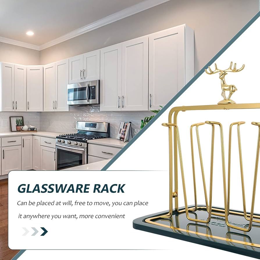 Deer Glass Storage Rack - Premium Quality