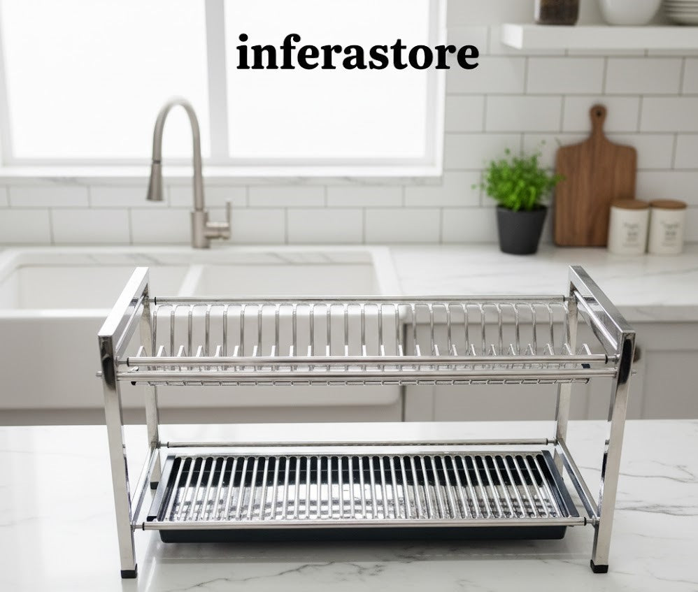 PURE STAINLESS STEEL NON MAGNETIC 🧲 DISH AND PLATES RACK