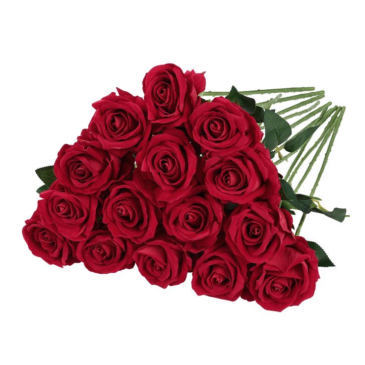 Loose Stem Rose Flowers - Bunch of 12 flowers