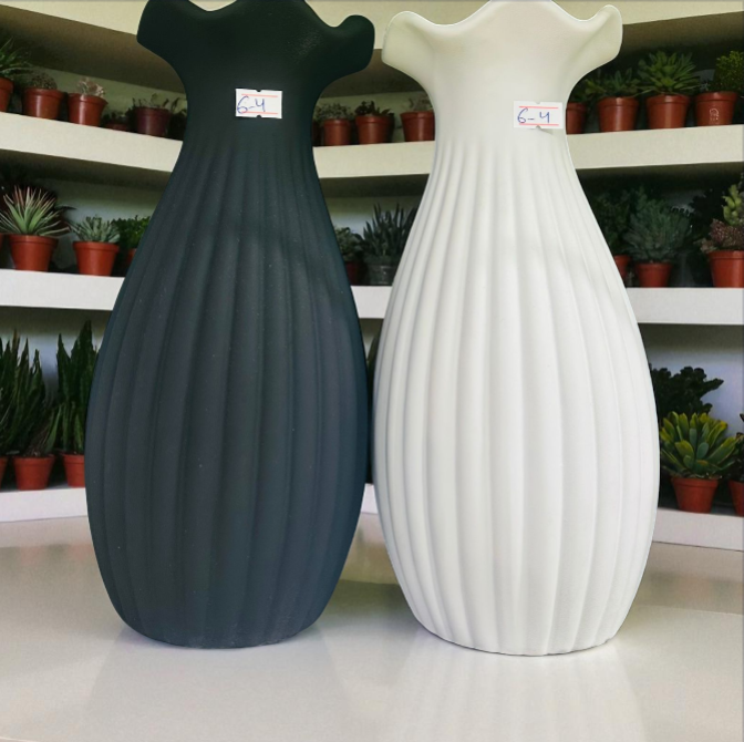 Modern Black & White Decorative Vases - EACH