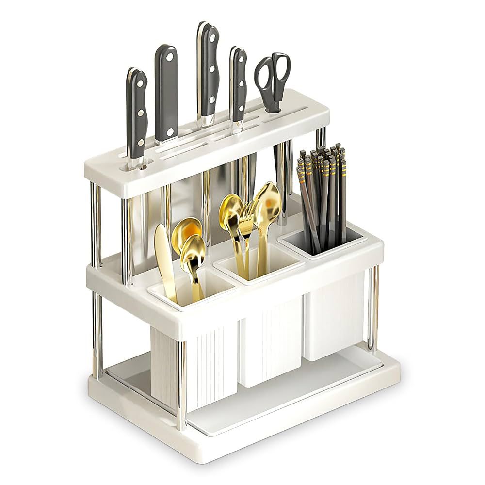 Knife Holder and Utensil Holder Drain Rack