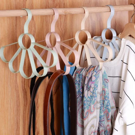 Function Plastic Scarf Hanger 5 Holes Hanger