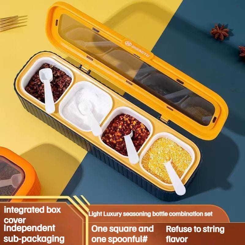 Luxury 4 grid masala box
