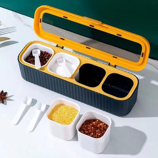 Luxury 4 grid masala box