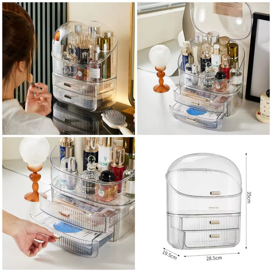 Transparent Luxury Cosmetic Organizer - Premium Quality