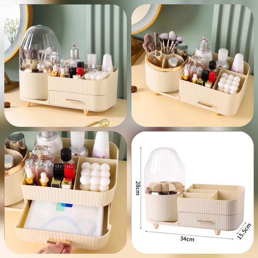 Luxury Cosmetic With Make-up Brushes Organizer - Premium Quality